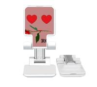 no/no Red Love Emotion Like Rose - Soporte ajustable para teléfono celular, escritorio plegable