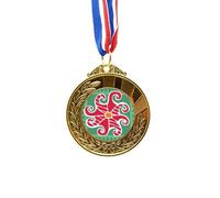 no/no Red Sun México Totems - Cinta para el primer lugar de la medalla de oro de dibujo de la civilización antigua