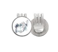 no/no Ruined Rome Architectural Watercolor Painting Golf Ball Marker Hat Cap Clip Enamel Magnetic