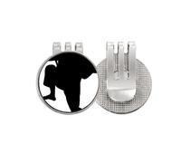 no/no Shaolin Kung Fu China - Marcador de pelotas de golf con clip magnético esmaltado para pelotas de golf