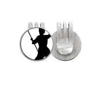 no/no Shaolin Stick China Martial Art Kung Fu Culture - Marcador de pelota de golf con clip magnético esmaltado
