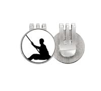 no/no Shaolin Stick - Marcador de pelota de golf con clip para gorra, esmalte magnético