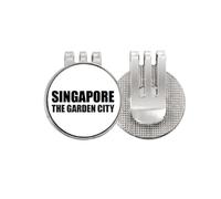 no/no Singapore The Garden City - Marcador de pelota de golf con clip magnético esmaltado
