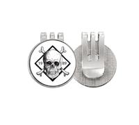 no/no Skeleton Pirate 1989 - Patrón decorativo magnético para pelotas de golf