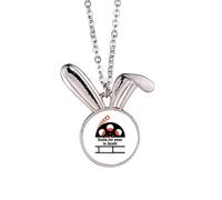 no/no Sle For Even In Death Art Deco - Collar con colgante de conejo de moda