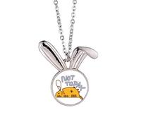 no/no Sno thing Today - Collar con colgante de conejo art deco a la moda
