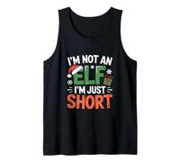 No, no soy un elfo, solo soy corto Navidad Camiseta sin Mangas