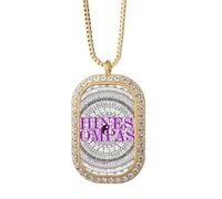 no/no Speculation - Collar con colgante tradicional de cultura china con diamantes de cristal dorado