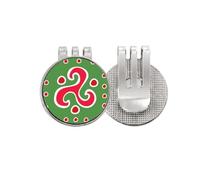 no/no Spiral Dart Mexico Totems Ancient Civilization - Marcador de pelota de golf con clip magnético esmaltado