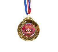 no/no Squirrel Hamburger USA America Gold Award Medal First Place Ribbon