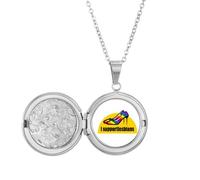 no/no Straight Outta The Closet - Collar con medallón para fotos, regalo de cumpleaños