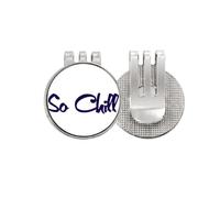 no/no Stylish So Chill So Cool Art Deco - Marcador de pelota de golf con clip magnético esmaltado