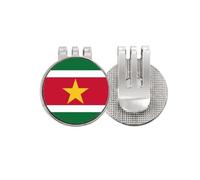no/no Suriname - Marcador de pelota de golf con diseño de bandera nacional del sur de Amecountry con clip magnético