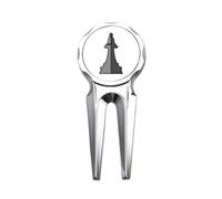 no/no Tablero de ajedrez Bishop White Word Chess Golf Divot Tool Herramienta de reparación de marcador de pelota de golf