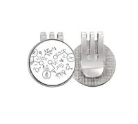 no/no Technological Sense Organic Chestry Molecular - Marcador de pelota de golf con clip magnético esmaltado