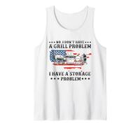 No, no Tengo Problemas con la Parrilla, BBQ Grilling Pit Master Camiseta sin Mangas