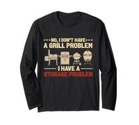 No, no Tengo Problemas con la Parrilla, BBQ Grilling Pit Master Manga Larga