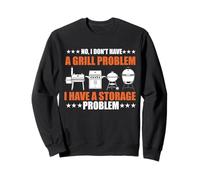 No, no Tengo Problemas con la Parrilla, BBQ Grilling Pit Master Sudadera