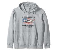 No, no Tengo Problemas con la Parrilla, BBQ Grilling Pit Master Sudadera con Capucha