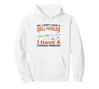 No, no Tengo Problemas con la Parrilla, BBQ Grilling Pit Master Sudadera con Capucha