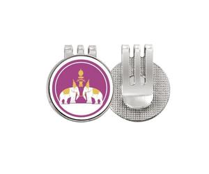no/no Thailand Thailand - Marcador de pelota de golf con diseño de escudo de elefantes