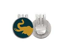 no/no Thailand Up the Nose Elephant - Marcador de pelota de golf con clip magnético esmaltado