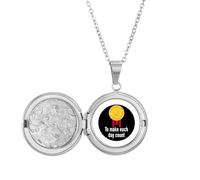 no/no To Make Every Day Count Art Deco Fashion Locket Collar Hold Picture Jewelry Regalo de cumpleaños