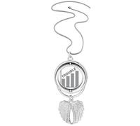 no/no Trouble Increases Difficult Life - Collar giratorio con alas de ángel, Medium