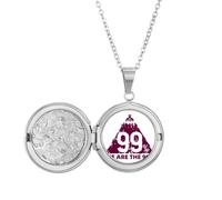 no/no Wealth Poor People Life Art Deco - Collar con medallón de moda, joyería para regalo de cumpleaños