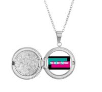 no/no You Are Not Prepared Art Deco Fashion Locket Collar para colgar fotos, joyería, regalo de cumpleaños