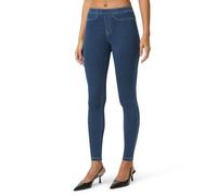 No Nonsense Leggings clásicos de Mezclilla para Mujer, con Bolsillos Traseros Reales, Jeans elásticos de Cintura Alta, Mezclilla Lavado Mediano, Large