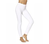 No Nonsense Stretch Denim Leggings with Pockets, Blanco, M para Mujer