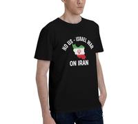 No Nosotros - Israel Guerra contra Irán Camiseta Antiguerra EE. UU. Camiseta de Hombre Manga Corta Algodón