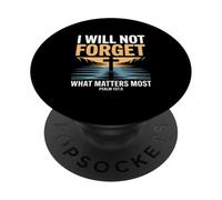 No olvidaré el Salmo 137:5 Escritura Fe PopSockets PopGrip Adhesivo
