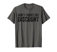 No Olvide mi Descuento Ancianos Personas Mayores Descuento para Personas Mayores Camiseta