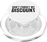 No Olvide mi Descuento Ancianos Personas Mayores Descuento para Personas Mayores PopSockets PopGrip para MagSafe