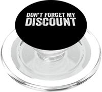 No Olvide mi Descuento Ancianos Personas Mayores Descuento para Personas Mayores PopSockets PopGrip para MagSafe