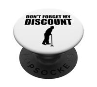 No Olvide mi Descuento Descuento para Personas Mayores para Hombres Mayores PopSockets PopGrip Adhesivo