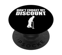 No Olvide mi Descuento Descuento para Personas Mayores para Hombres Mayores PopSockets PopGrip Adhesivo