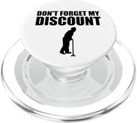 No Olvide mi Descuento Descuento para Personas Mayores para Hombres Mayores PopSockets PopGrip para MagSafe