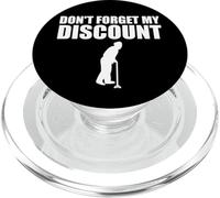 No Olvide mi Descuento Descuento para Personas Mayores para Hombres Mayores PopSockets PopGrip para MagSafe