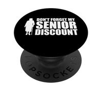 No Olvide mi Descuento para Personas Mayores Descuento para Personas Mayores PopSockets PopGrip Adhesivo
