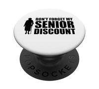 No Olvide mi Descuento para Personas Mayores Descuento para Personas Mayores PopSockets PopGrip Adhesivo