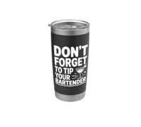 No olvides dar propina a tu cita de humor de camarero Vaso térmico de acero inoxidable de doble pared