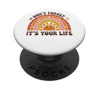No Olvides Que es tu Mensaje Positivo de Vida PopSockets PopGrip Adhesivo