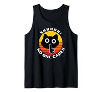 No One Cares Funny, Shhh No One Cares Camisa, Camiseta sarcástica Camiseta sin Mangas