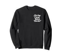 No One Cares Work Harder Bold Retro Cita Motivacional Sudadera