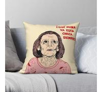 No One Could Live Here Marisa Benito - Funda de almohada decorativa de poliéster y lino y terciopelo, con cremallera