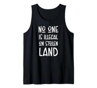 No One is Ilegal on Stolen Land, Support Native Americans Camiseta sin Mangas