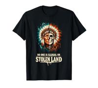 No One is Illegal on Stolen Land - Native American Roots Camiseta